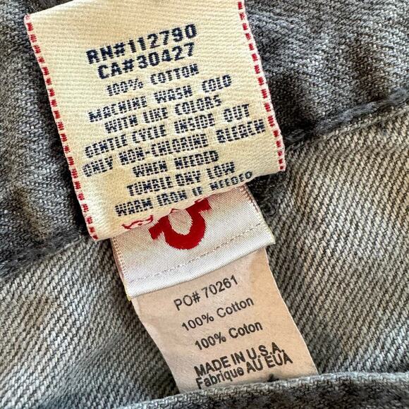 VTG NWT True Religion Jeans 30x30 RICKY Giant Big T DOUBLE BARREL 05859BGGBT - Picture 6 of 8